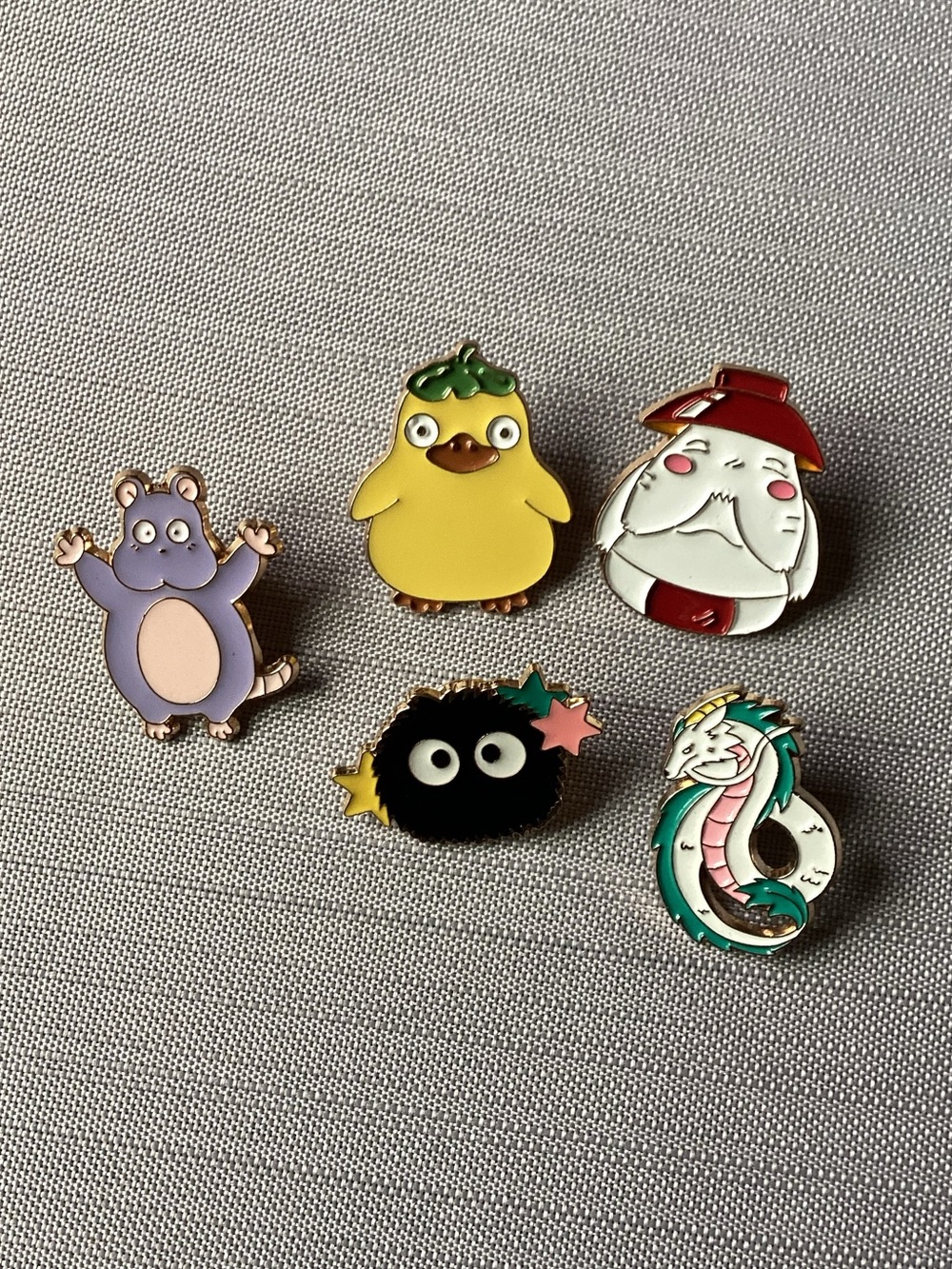 Spirited Away Set of 5 Enamel Pins